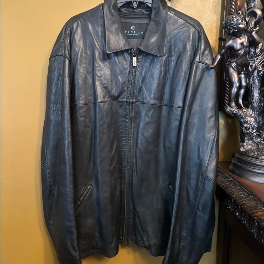 Kenneth Cole Black Lightweight Shirt Jacket